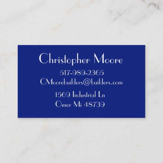 Modern professionalisme visitekaartje (Achterkant)