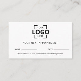 Modern professioneel aangepast Logo-ontwerp Afsprakenkaartje