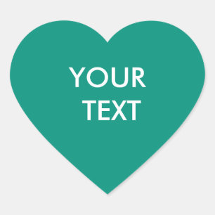 Modern Professioneel Aangepast Merk Emerald Groen Hart Sticker