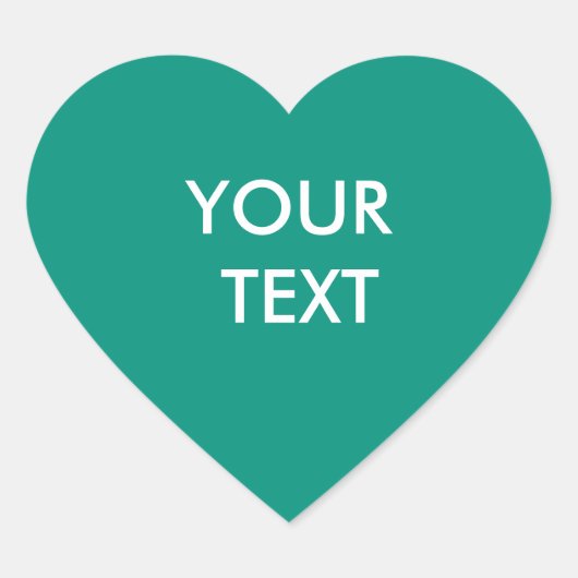 Modern Professioneel Aangepast Merk Emerald Groen Hart Sticker (Voorkant)