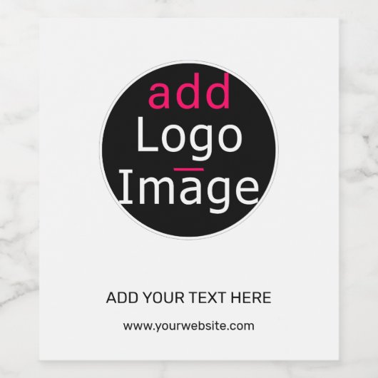 Modern Professioneel Aanpasbaar Zakelijk Wit Wijn Etiket (Enkel label)