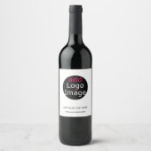 Modern Professioneel Aanpasbaar Zakelijk Wit Wijn Etiket (Voorkant)
