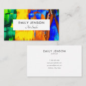 Modern professioneel artistiek Visitekaartje (Voorkant / Achterkant)