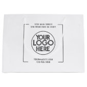 Modern professioneel bedrijf aangepaste Logo Groot Cadeauzakje (Voorkant)