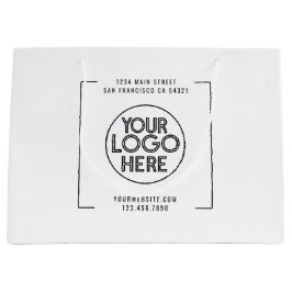 Modern professioneel bedrijf aangepaste Logo Groot Cadeauzakje