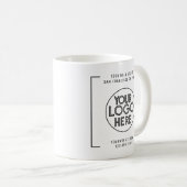 Modern professioneel bedrijf aangepaste Logo Koffiemok (Voorkant rechts)