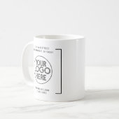Modern professioneel bedrijf aangepaste Logo Koffiemok (Voorkant links)