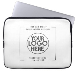 Modern professioneel bedrijf aangepaste Logo Laptop Sleeve