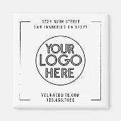 Modern professioneel bedrijf aangepaste Logo Magneet (Voorkant)