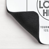 Modern professioneel bedrijf aangepaste Logo Muismat (Hoek)