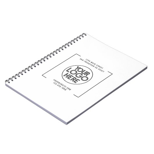 Modern professioneel bedrijf aangepaste Logo Notitieboek (Linkerzijde)