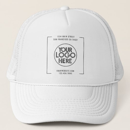 Modern professioneel bedrijf aangepaste Logo Trucker Pet (Voorkant)