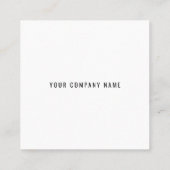 Modern professioneel bedrijf aangepaste Logo Vierkante Visitekaartje (Achterkant)