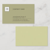 Modern Professioneel Bedrijf Logo Elegante Sjabloo Visitekaartje (Voorkant / Achterkant)