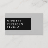 Modern professioneel bedrijf logo QR code Visitekaartje (Voorkant)