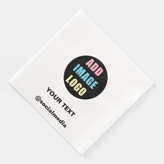 Modern Professioneel bewerkbaar Bedrijf Logo Servet (Hoek)