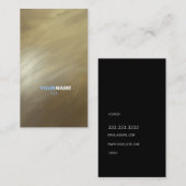 Modern Professioneel Borstelslag Goud Visitekaartje (Voorkant / Achterkant)