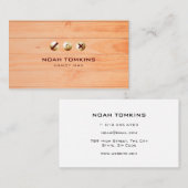 Modern Professioneel Bouwer Handig Man Visitekaartje (Voorkant / Achterkant)