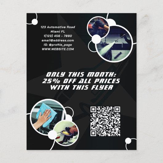 Modern professioneel bubbelpatroon flyer (Achterkant)