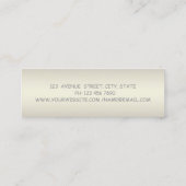 Modern Professioneel Charmant Lichtgevend,Kant Mini Visitekaartje (Achterkant)