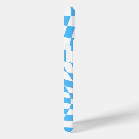 Modern Professioneel Chic Checker Bord Blue Custom Case-Mate iPhone Case (Achterkant / Rechts)