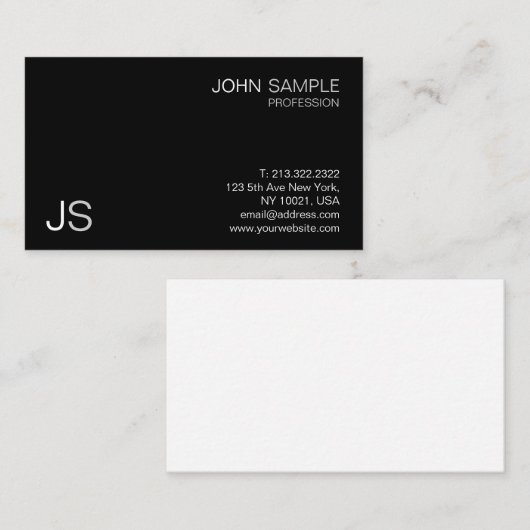 Modern professioneel, creatief, minimalistisch ont visitekaartje (Voorkant / Achterkant)