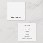 Modern Professioneel Creatief Slank Sjabloon Luxe Vierkante Visitekaartje (Voorkant / Achterkant)