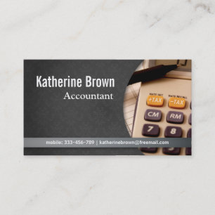 Modern, professioneel, damast, accountant visitekaartje