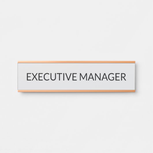 Modern professioneel deur bord deurbordje (Voorkant)
