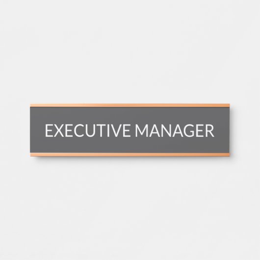 Modern Professioneel Deur Bord Deurbordje (Voorkant)