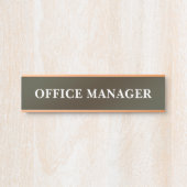 Modern professioneel deur bord deurbordje (Voorkant)