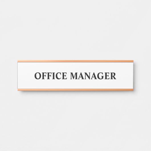 Modern Professioneel Deur Bord Deurbordje (Voorkant)