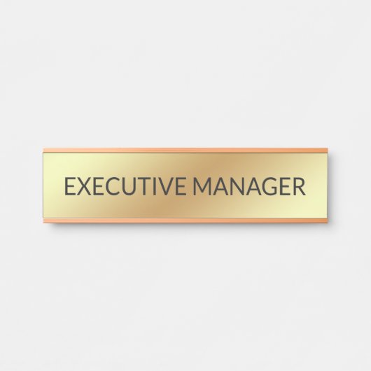 Modern Professioneel Deur Bord Deurbordje (Voorkant)