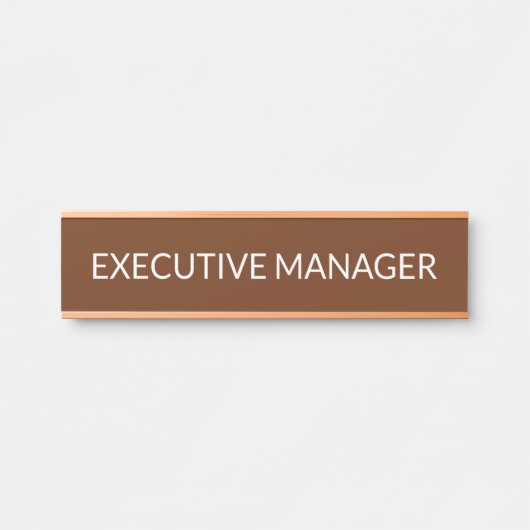 Modern professioneel deur bord deurbordje (Voorkant)