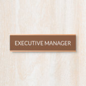 Modern professioneel deur bord deurbordje (Voorkant)