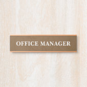 Modern Professioneel Deur Bord Deurbordje (Voorkant)