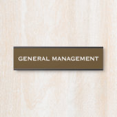 Modern Professioneel Deur Naambord Kantoor Deurbordje (Voorkant)