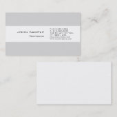 Modern Professioneel Duidelijk Eenvoudig Elegant G Visitekaartje (Voorkant / Achterkant)