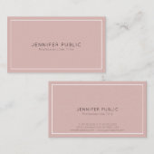 Modern Professioneel Eenvoudig Elegant Visitekaartje (Voorkant / Achterkant)