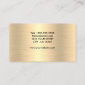 Modern Professioneel Eenvoudig Script Minimalist Visitekaartje (Achterkant)