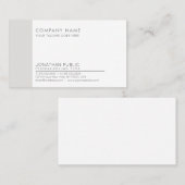 Modern Professioneel Elegant Bedrijfsplein Visitekaartje (Voorkant / Achterkant)