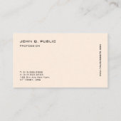 Modern Professioneel Elegant Chique Ontwerp Visitekaartje (Achterkant)