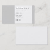 Modern Professioneel Elegant Eenvoudig Visitekaartje (Voorkant / Achterkant)