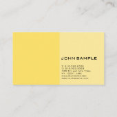 Modern Professioneel Elegant Geel Eenvoudig Ontwer Visitekaartje (Achterkant)