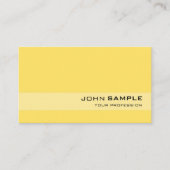 Modern Professioneel Elegant Geel Eenvoudig Ontwer Visitekaartje (Voorkant)