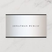 Modern professioneel elegant glamoureus design visitekaartje (Voorkant)