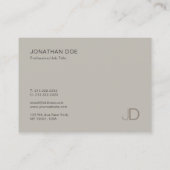 Modern Professioneel Elegant Kleur Harmonie Monogr Visitekaartje (Achterkant)