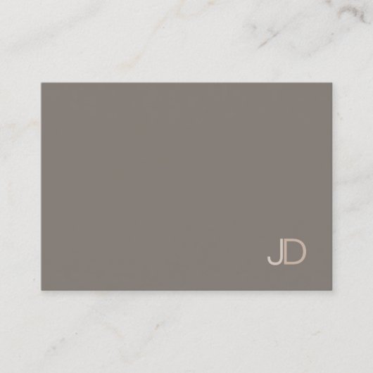 Modern Professioneel Elegant Kleur Harmonie Monogr Visitekaartje (Voorkant)