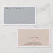 Modern professioneel elegant kleurenontwerp visitekaartje (Voorkant / Achterkant)