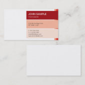 Modern Professioneel Elegant Kleurrijk Ontwerp Visitekaartje (Voorkant / Achterkant)